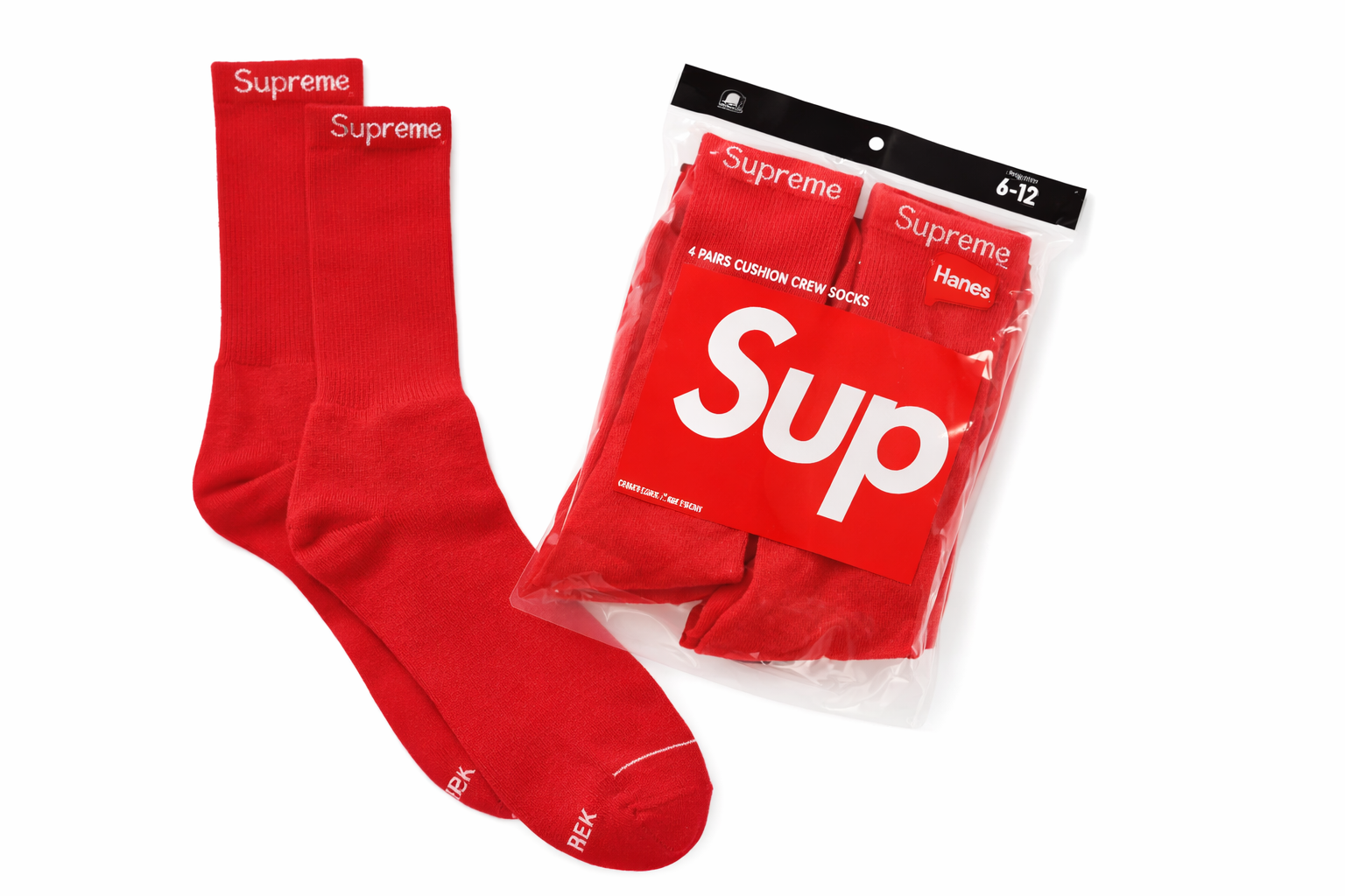 Supreme Hanes Crew Socks